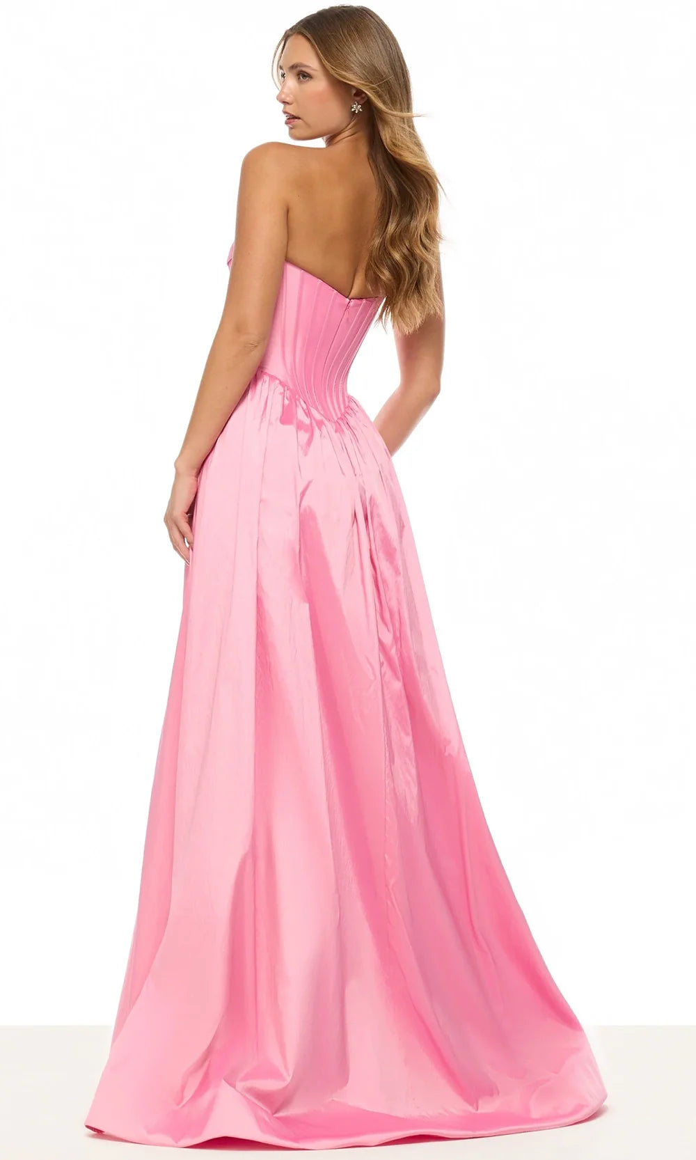Sherri Hill 57870 - Strapless Draped Evening Gown with Corset Bodice Prom Dresses