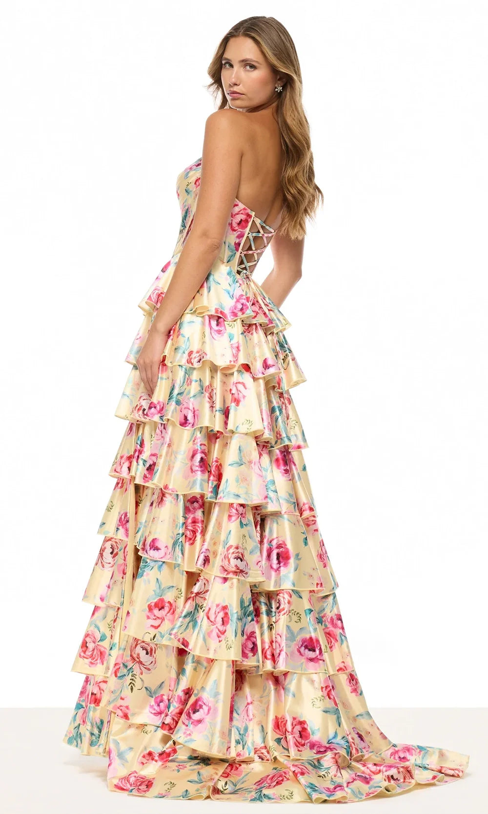 Sherri Hill 57875 - Ruffled A-Line Skirt Satin Gown Prom Dresses