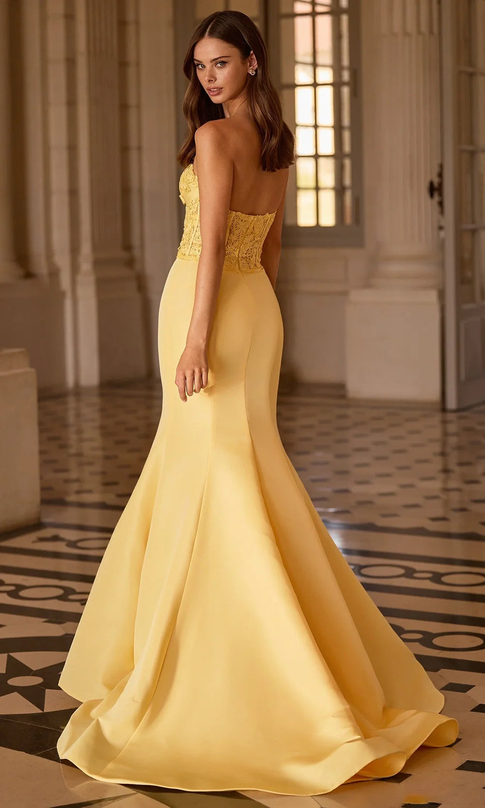 Sherri Hill 57621 - Sweetheart Lace Top Mermaid Gown Prom Dresses