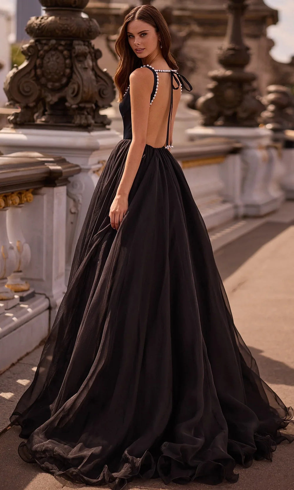 Sherri Hill 57713 - Sleeveless Ballgown with Tie Open Back Prom Dresses