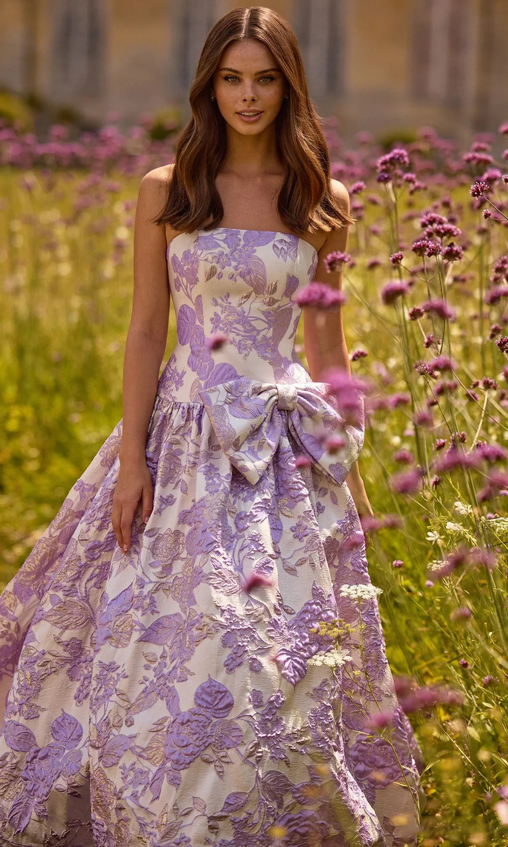 Sherri Hill 57730 - Floral Brocade Drop Waist Ballgown Prom Dresses