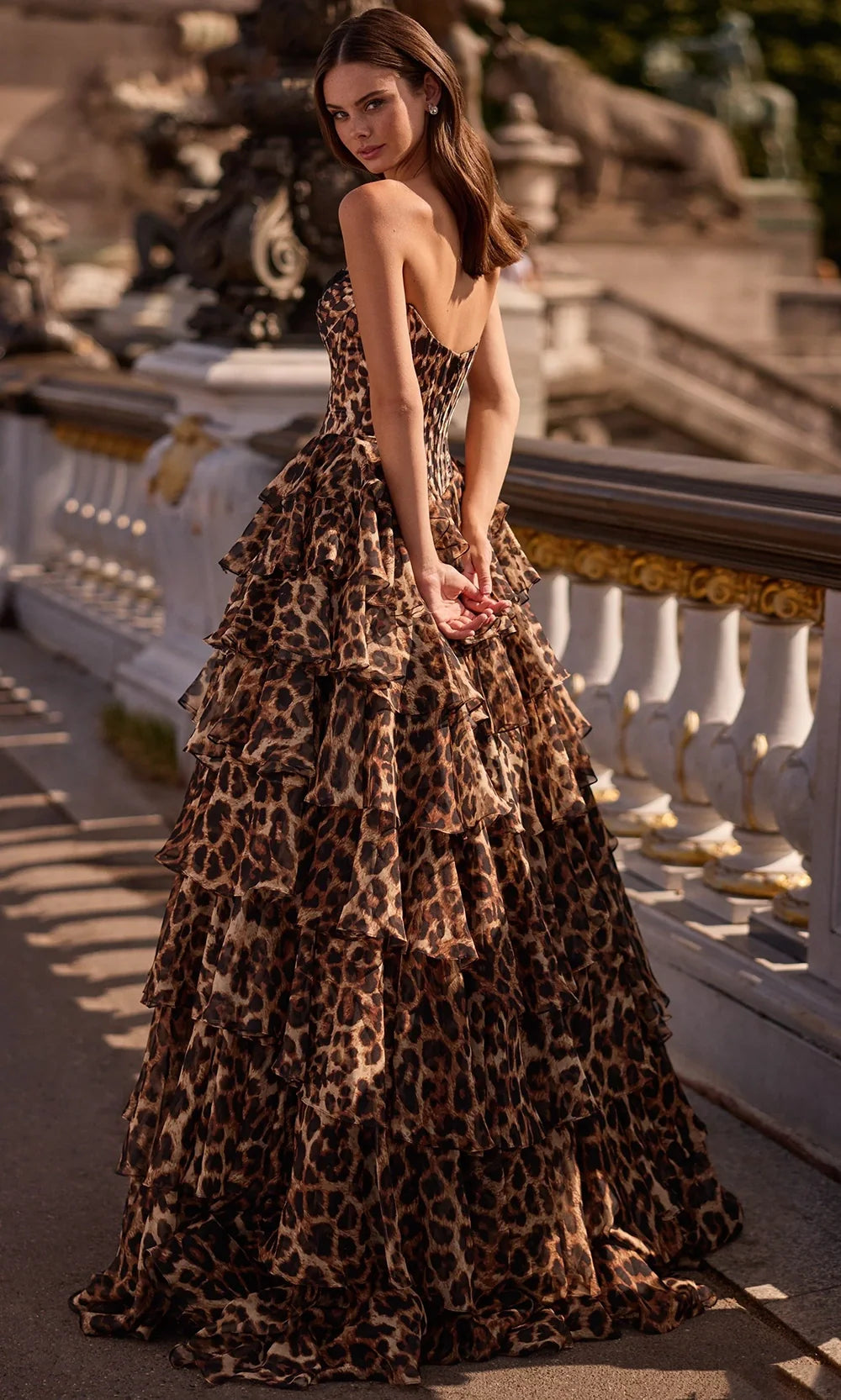 Sherri Hill 57733 - Sweetheart Cheetah Print A-Line Gown Prom Dresses