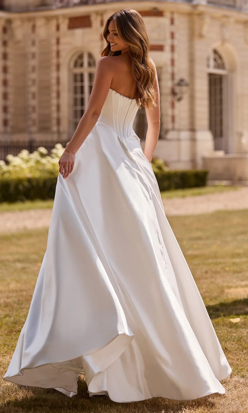 Sherri Hill 57742 - Pearl Trim Scoop Evening Gown Prom Dresses