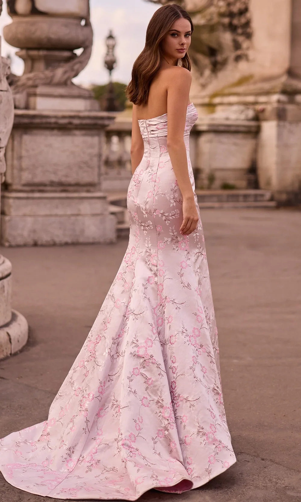 Sherri Hill 57751 - Sweetheart Floral Pattern Long Dress Prom Dresses