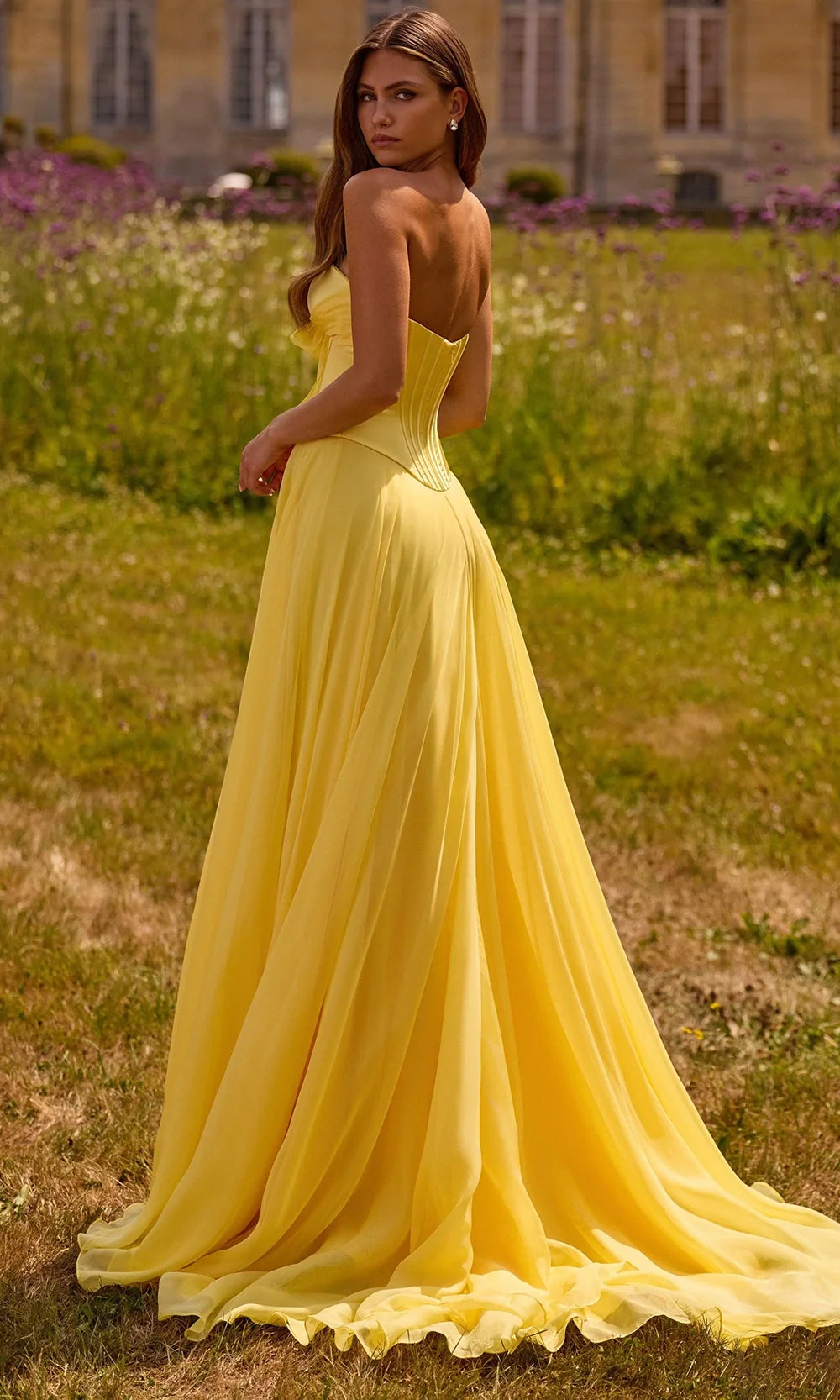 Sherri Hill 57810 - Flowing Strapless A-Line Evening Dress Prom Dresses