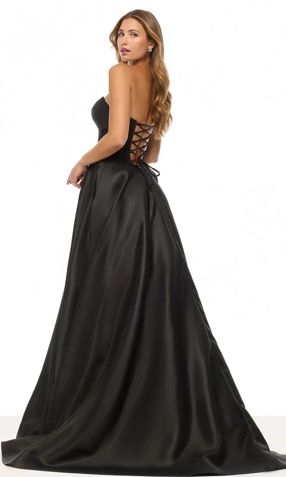 Sherri Hill 57893 - High Slit Bow Neckline Evening Gown Prom Dresses