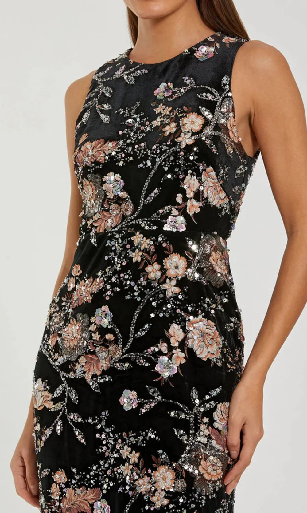 Mac Duggal 68958 - Jewel Neck Floral Embroidered Dress Cocktail Dresses