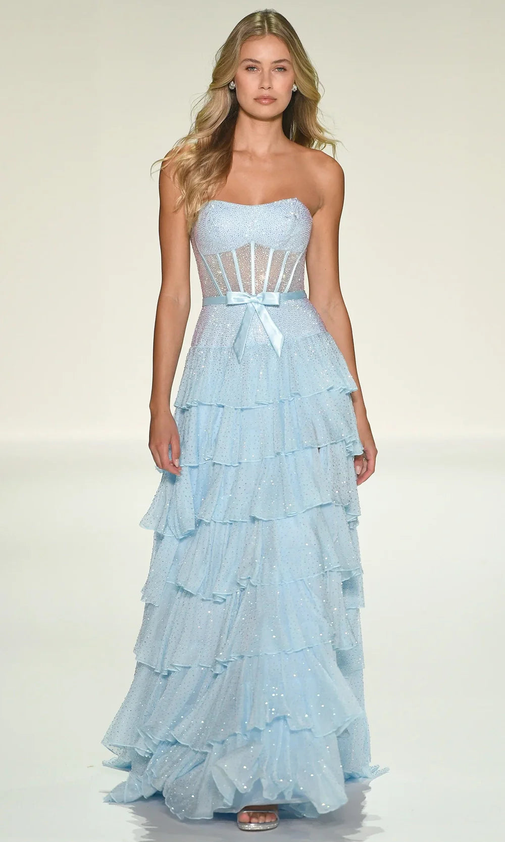 Sherri Hill 57739 - Straight Neckline Ruffle A-Line Dress Prom Dresses