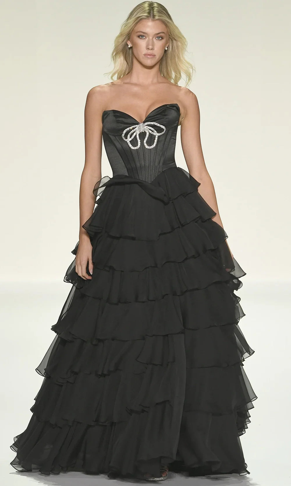 Sherri Hill 57936 - Layered Ruffle Sweetheart Neckline Ballgown Ball Gowns