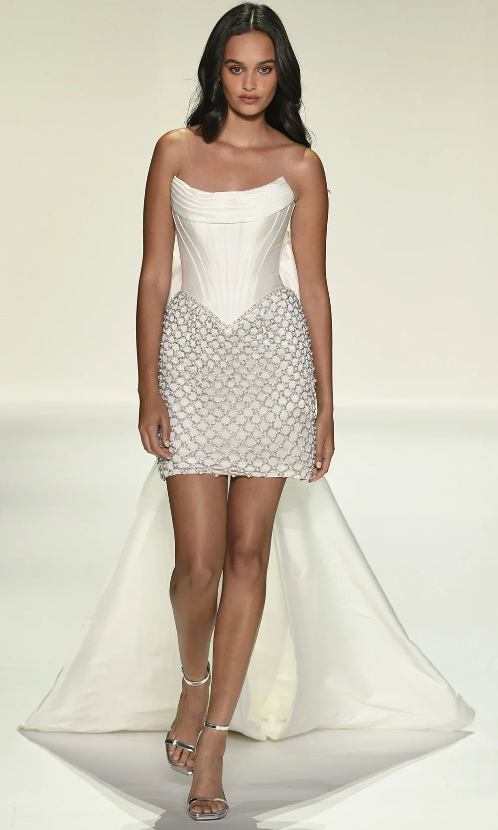 Sherri Hill 67203 - Pearl Beaded Skirt Strapless Mini Dress Cocktail Dresses