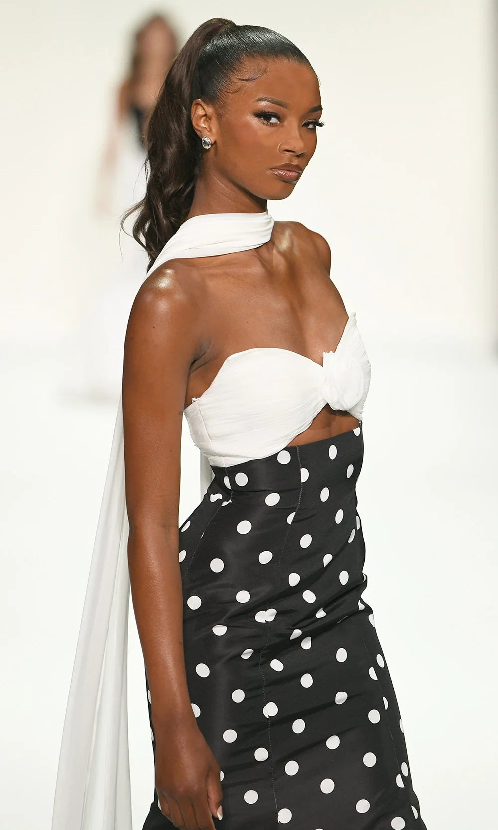 Sherri Hill 57800 - Polka Dot Print Sweetheart Cutout Dress Prom Dresses