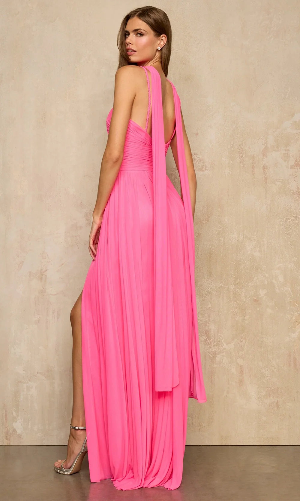Sherri Hill 57970 - Sleeveless A-Line Long Gown With Scarf Detail Prom Dresses