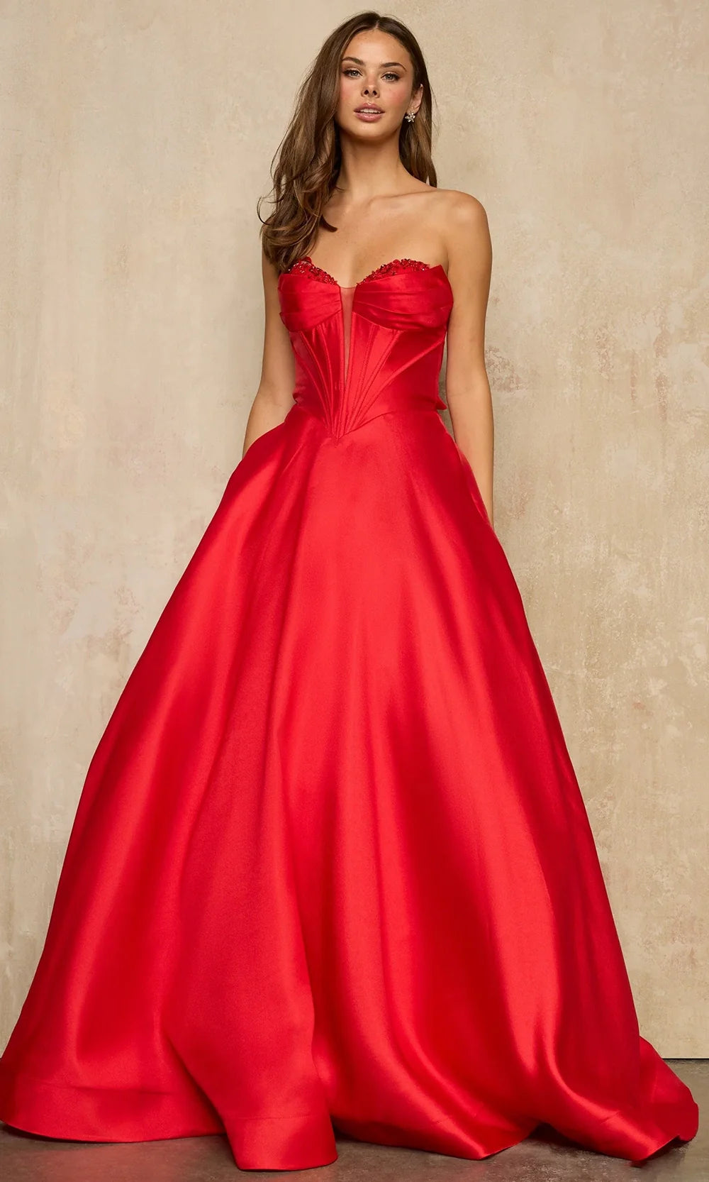Sherri Hill 57704 - Sweetheart Full Skirt Gown with Lace Accents Prom Dresses