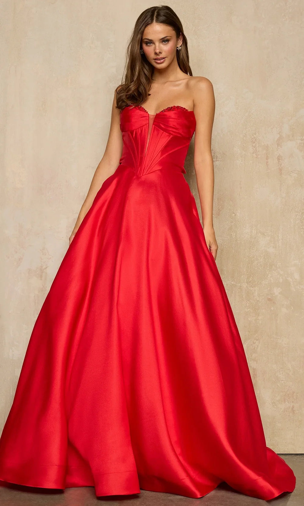 Sherri Hill 57704 - Sweetheart Full Skirt Gown with Lace Accents Prom Dresses