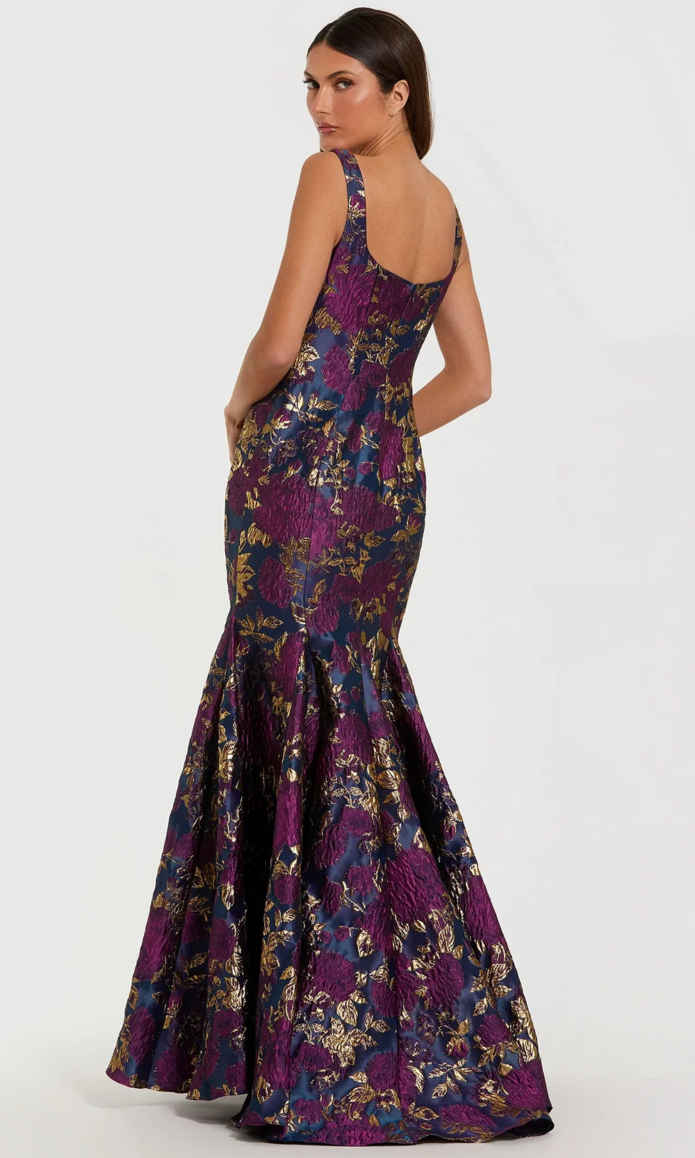 Mac Duggal 69001 - Trumpet Skirt Wide Strap Evening Gown Formal Gowns