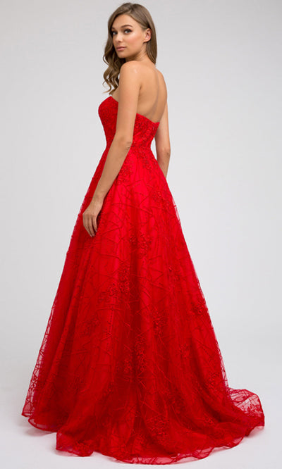 Juliet Dresses 692 - Sweetheart Embellished Long Gown Ball Gowns