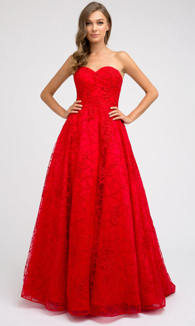 Juliet Dresses 692 - Sweetheart Embellished Long Gown Ball Gowns