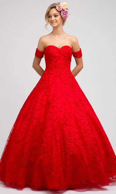 Juliet Dresses 692 - Sweetheart Embellished Long Gown Ball Gowns