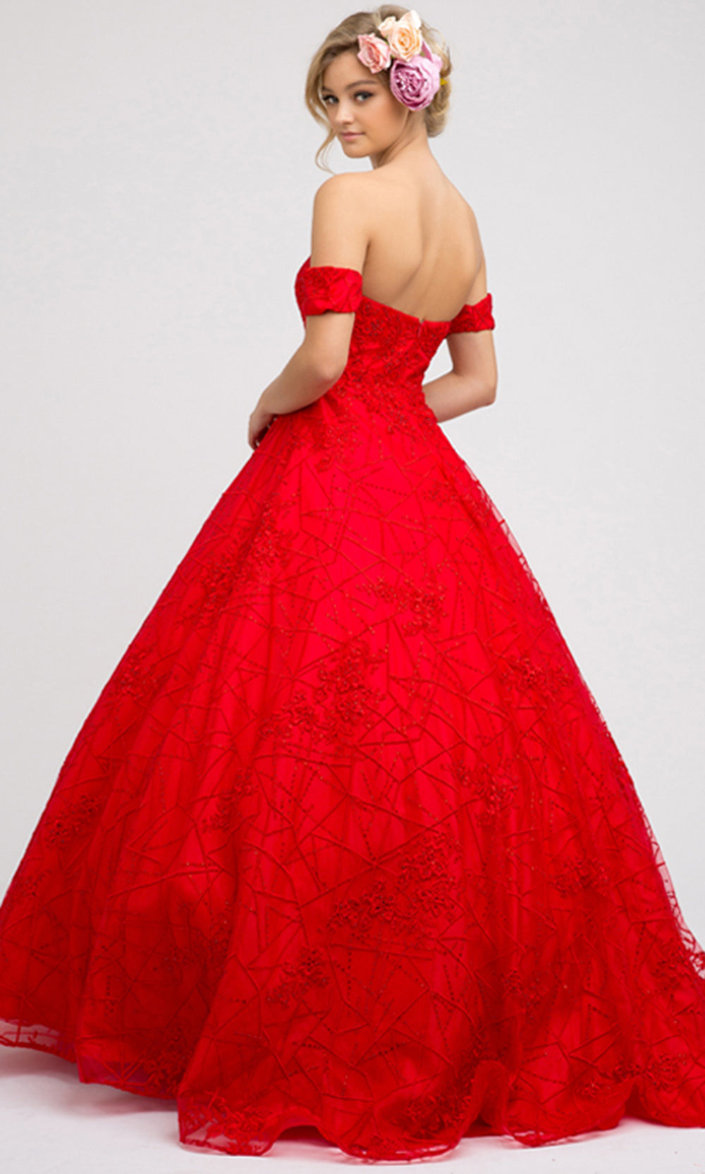 Juliet Dresses 692 - Sweetheart Embellished Long Gown Ball Gowns