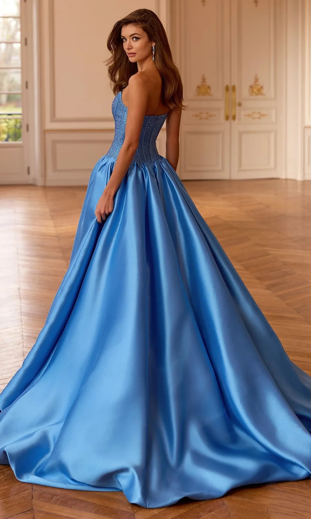 Sherri Hill 58091 - Jeweled Basque Bubble Hem Ballgown