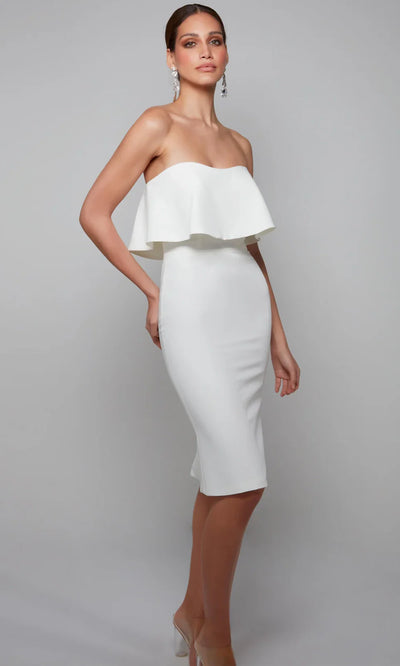 Alyce Paris 70002 - Semi-Sweetheart Minimalist Sheath Dress Homecoming Dresses