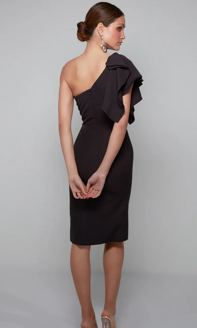 Alyce Paris 70005 - Ruffle Sleeve Sheath Cocktail Dress Wedding Guest