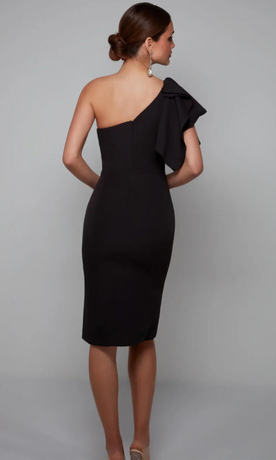 Alyce Paris 70005 - Ruffle Sleeve Sheath Cocktail Dress Wedding Guest