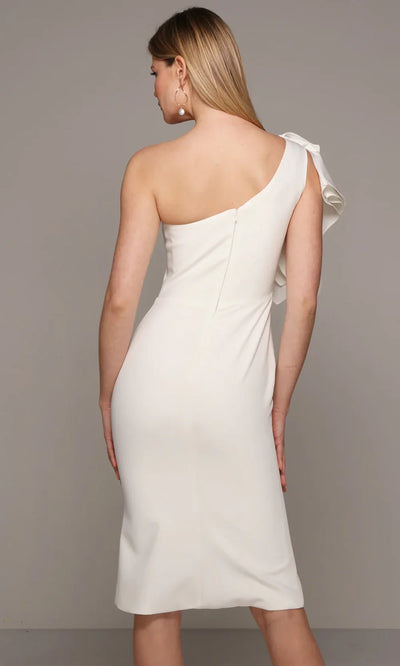 Alyce Paris 70005 - Ruffle Sleeve Sheath Cocktail Dress Wedding Guest