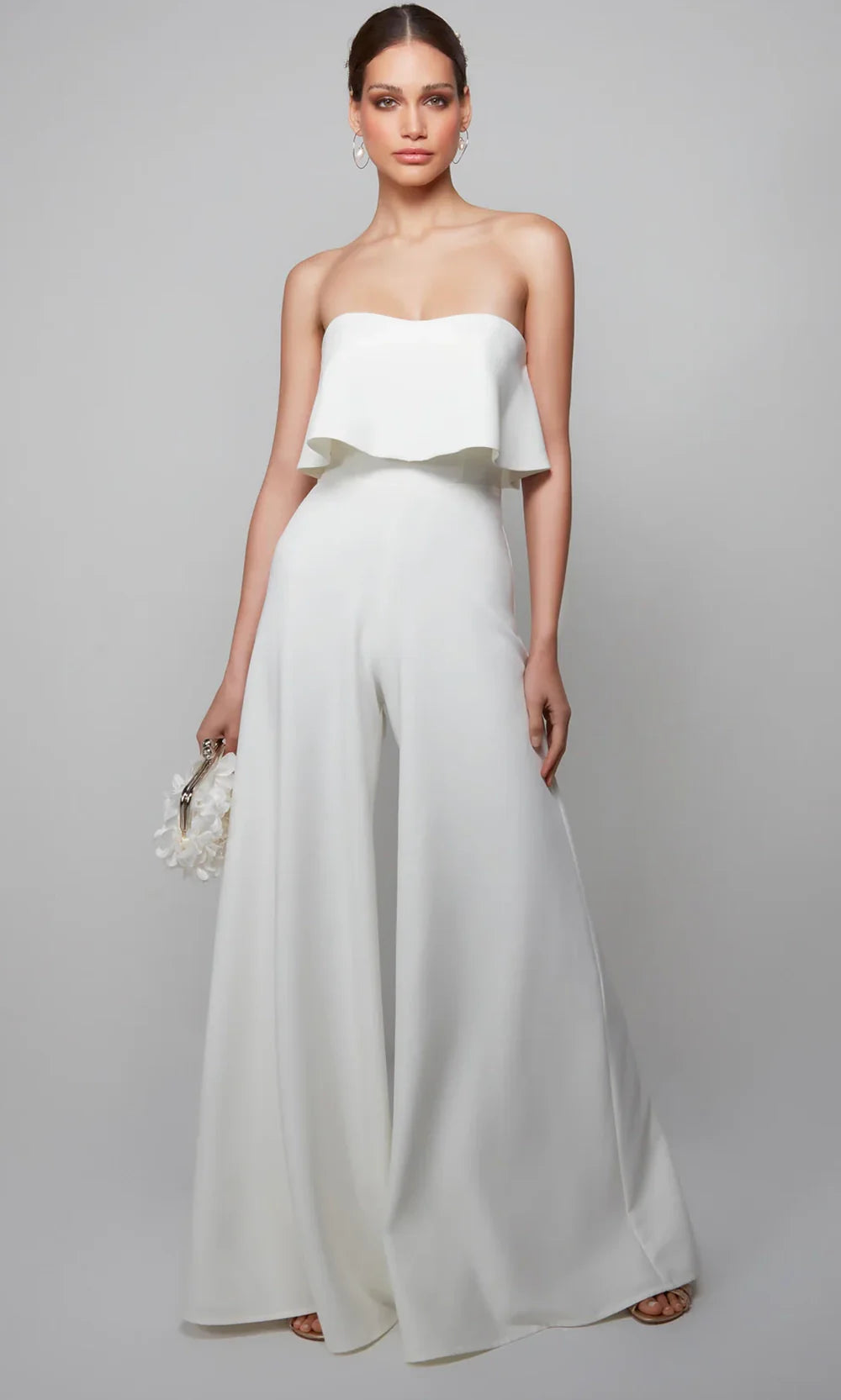 Alyce Paris 70015 - Wide-Leg Strapless Bridal Jumpsuit Formal Pantsuits