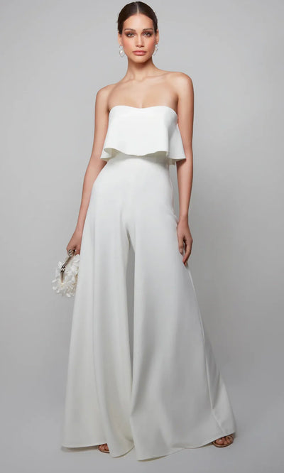 Alyce Paris 70015 - Wide-Leg Strapless Bridal Jumpsuit Formal Pantsuits