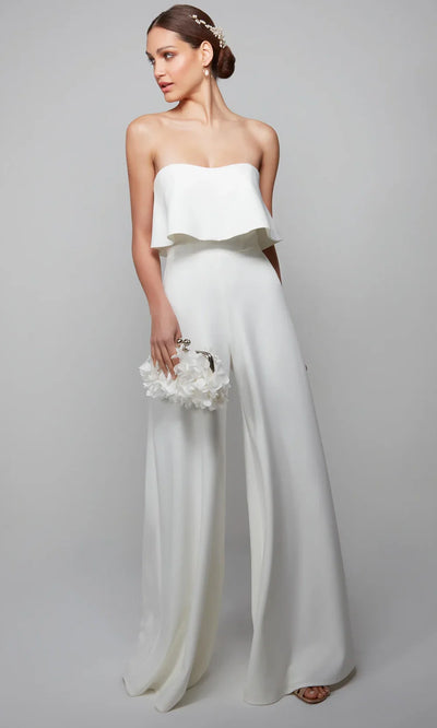 Alyce Paris 70015 - Wide-Leg Strapless Bridal Jumpsuit Formal Pantsuits