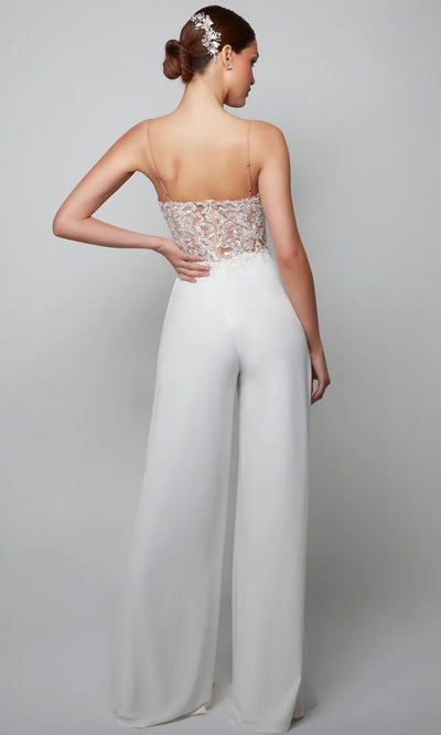 Alyce Paris 70017 - Lace Top Sleeveless Jumpsuit Homecoming Dresses