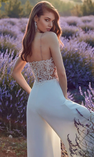Alyce Paris 70017 - Lace Top Sleeveless Jumpsuit Homecoming Dresses