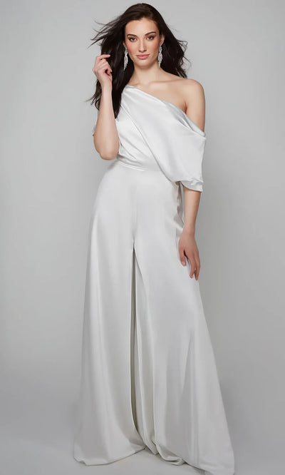 Alyce Paris 70019 - Short Sleeve Jumpsuit with Wide-Leg Pants Evening Dresses