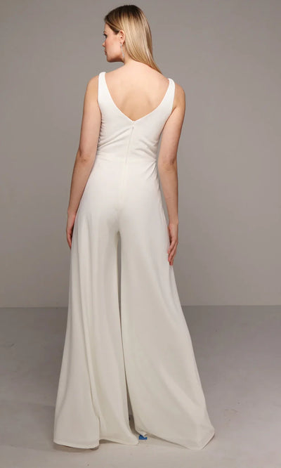 Alyce Paris 70021 - Deep V-Neck Minimalist Jumpsuit Homecoming Dresses