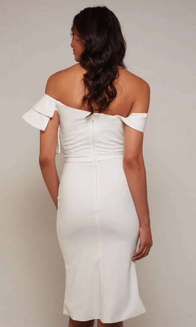Alyce Paris 70032 - Fitted Knee-Length Dress with Ruffle Wedding Guest