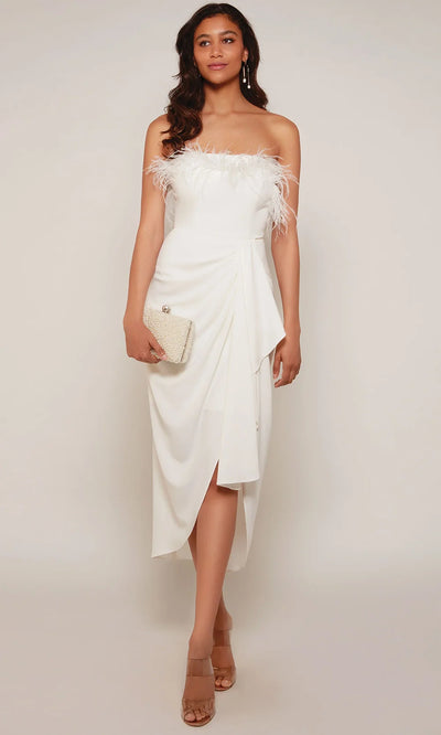 Alyce Paris 70034 - Draped Straight Neck Bridal Dress Wedding Dresses