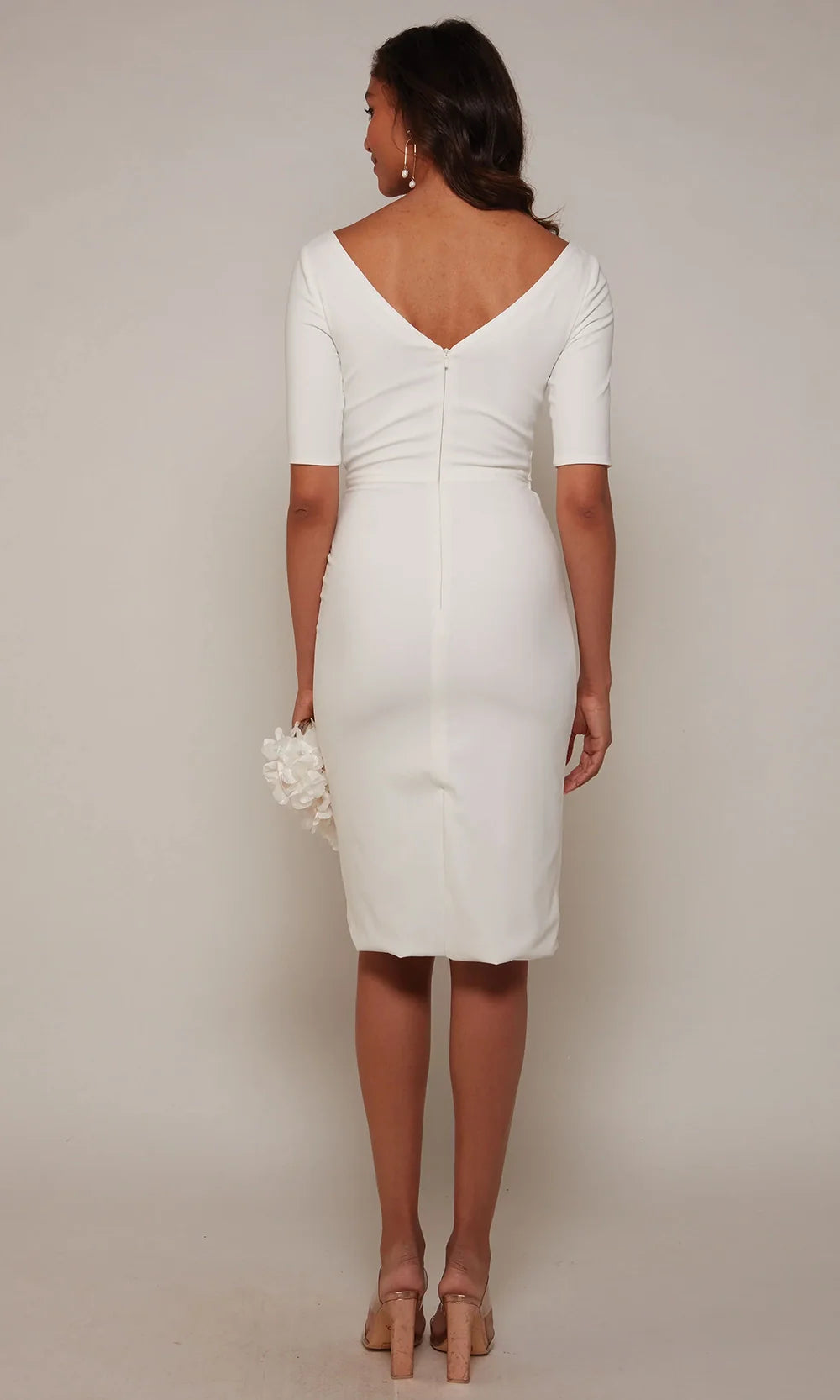 Alyce Paris 70036 - Knee-Length Skirt Short Sleeve Dress Wedding Guest