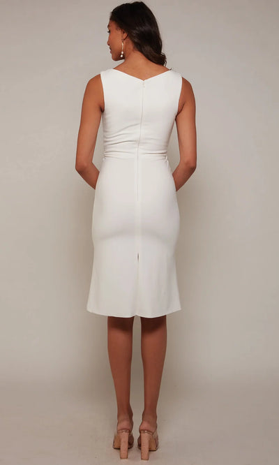 Alyce Paris 70037 - Sleeveless Ruched Waist Bridal Dress Wedding Guest
