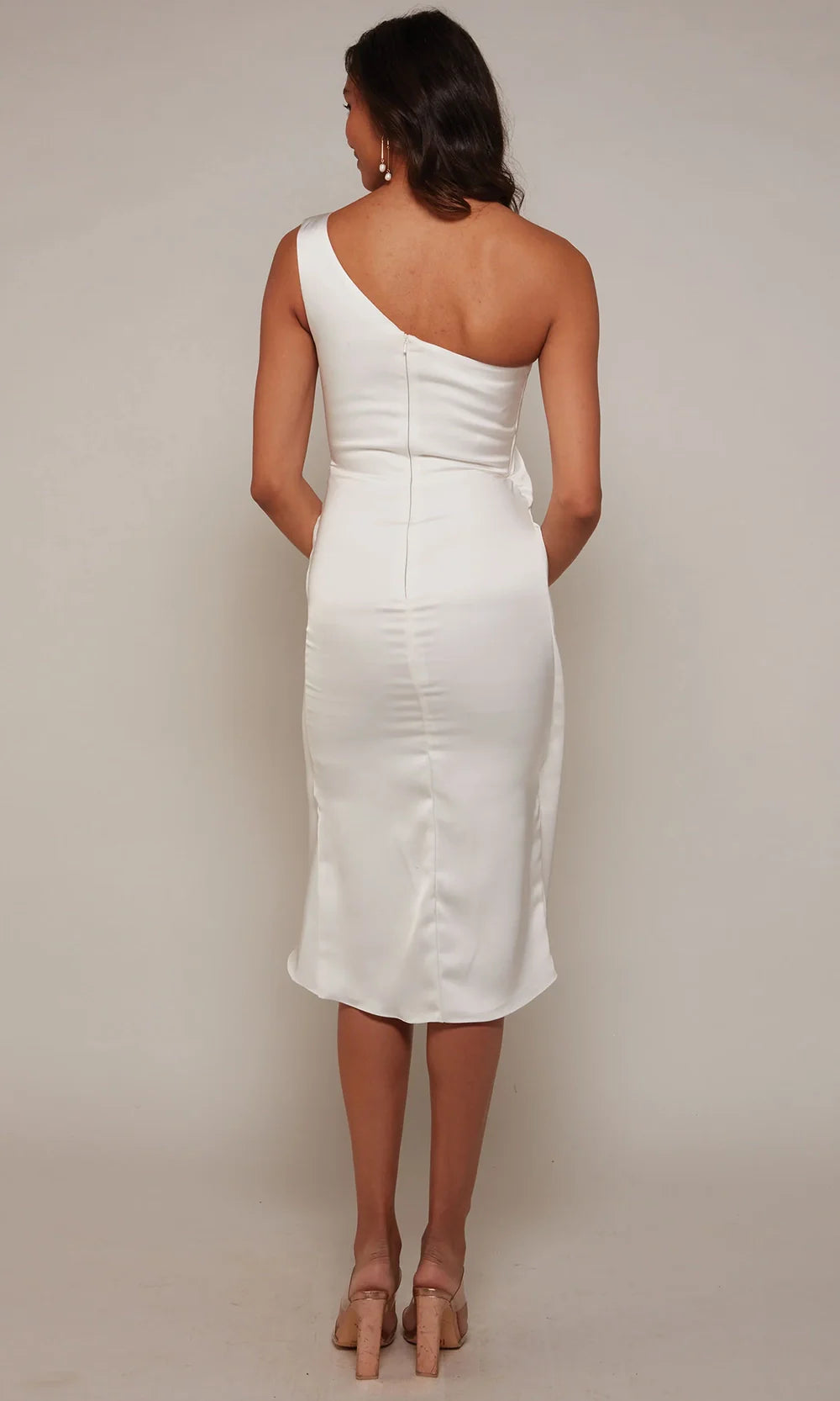Alyce Paris 70038 - Asymmetric Neck Tulip Hem Dress Wedding Guest