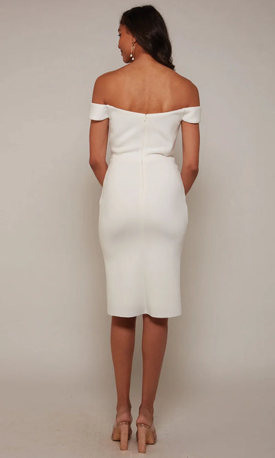 Alyce Paris 70047 - Sweetheart Knee-Length Scuba Dress Wedding Guest
