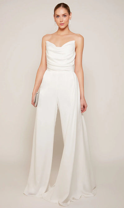Alyce Paris 70050 - Ruched Bodice Wide-Leg Jumpsuit Wedding Dresses