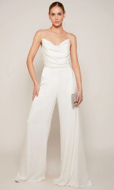Alyce Paris 70050 - Ruched Bodice Wide-Leg Jumpsuit Wedding Dresses