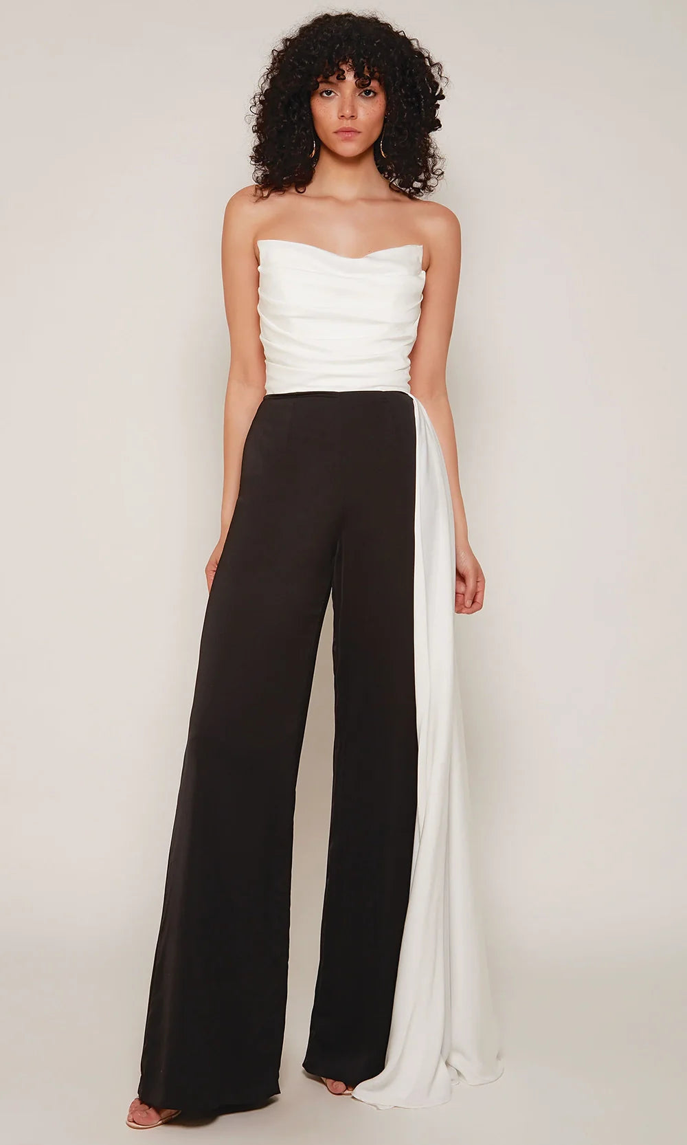 Alyce Paris 70050 - Ruched Bodice Wide-Leg Jumpsuit Wedding Dresses
