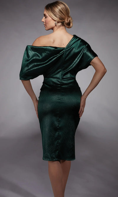 Alyce Paris 70060 - Textured Sheath Dress with Drape Detail Cocktail Dresses