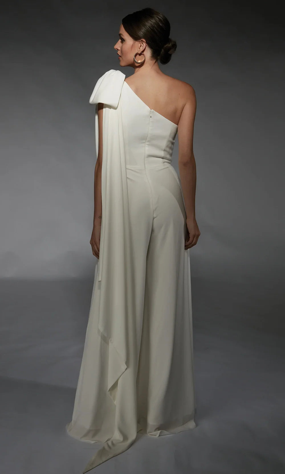 Alyce Paris 70065 - Asymmetric Dramatic Sash Jumpsuit Formal Pantsuits