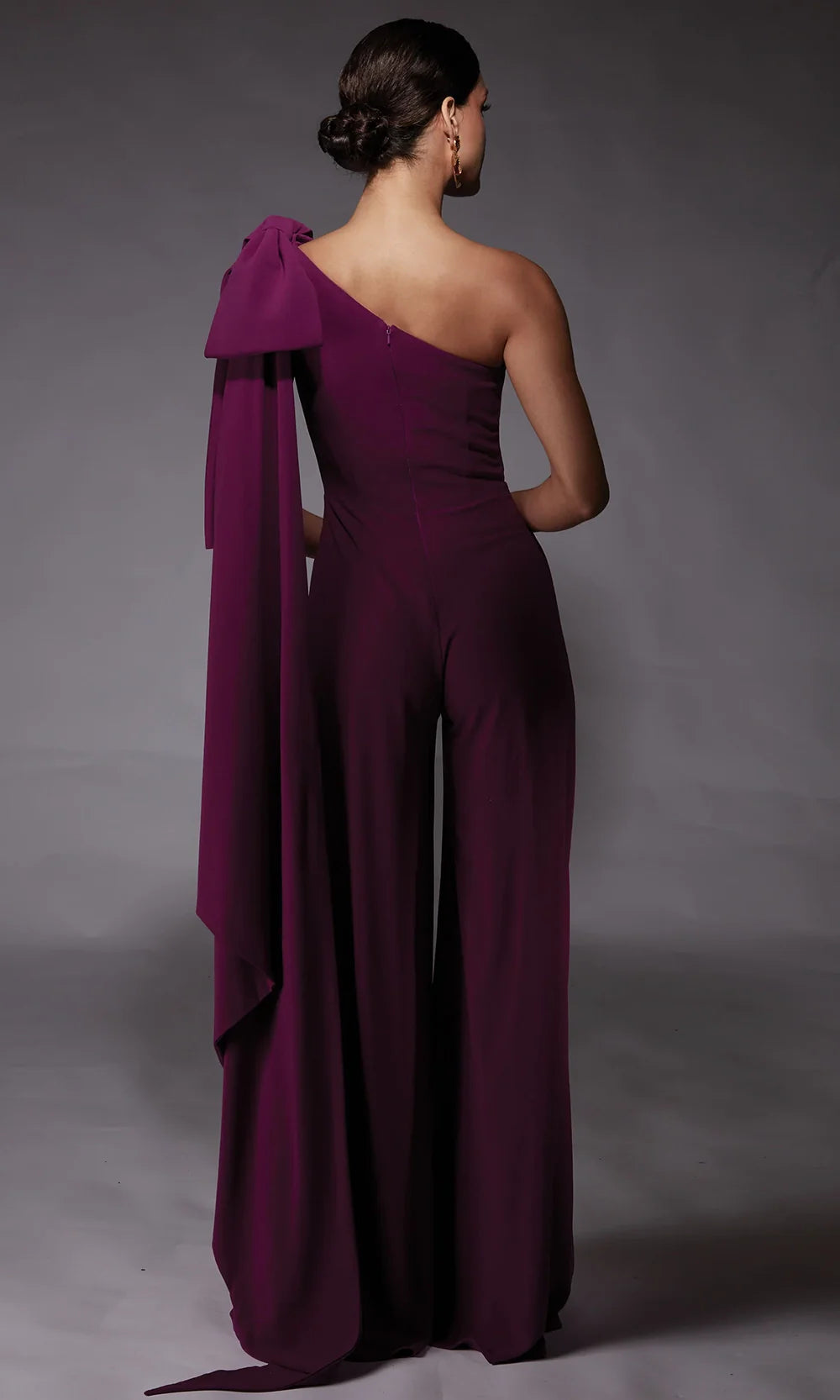 Alyce Paris 70065 - Asymmetric Dramatic Sash Jumpsuit Formal Pantsuits