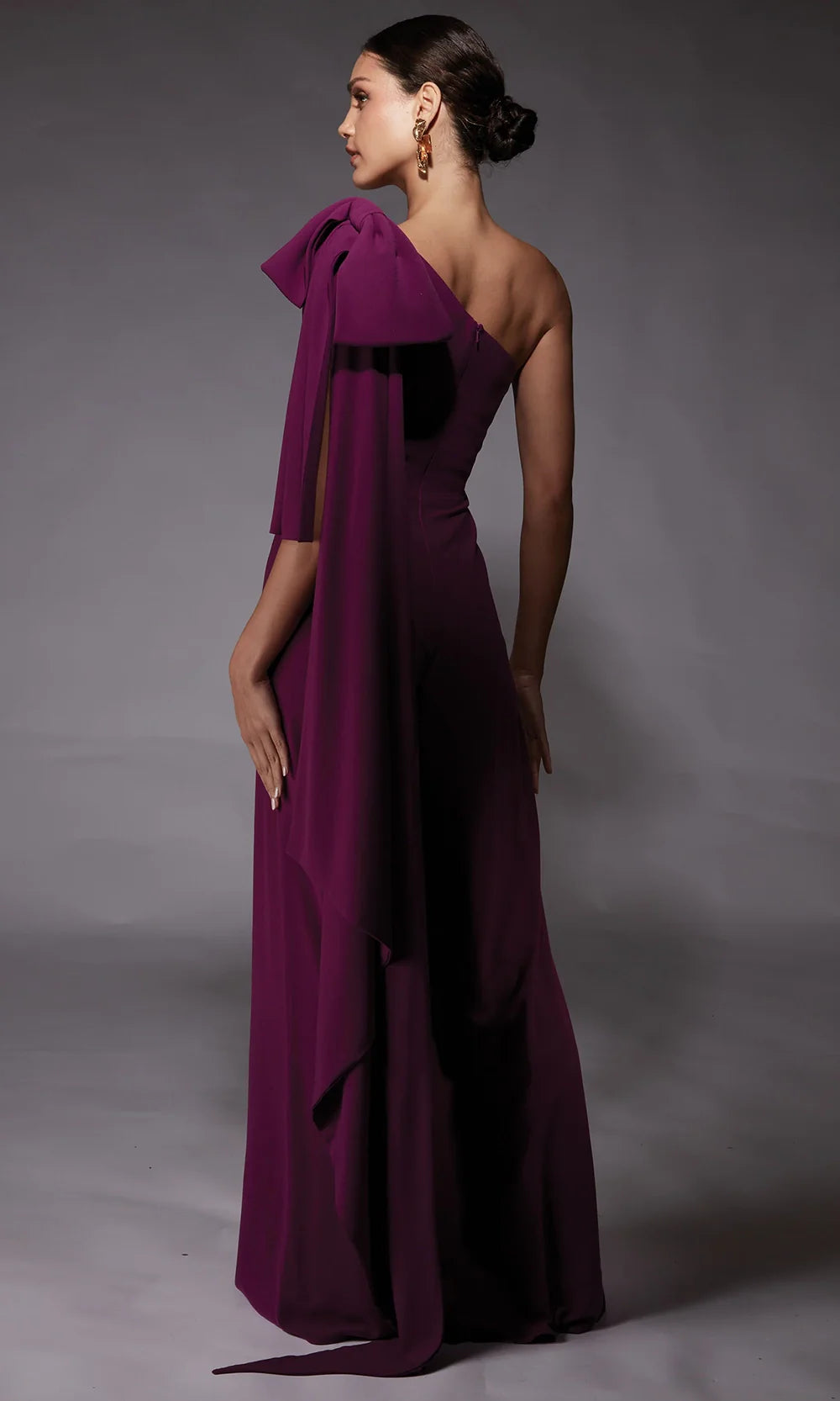 Alyce Paris 70065 - Asymmetric Dramatic Sash Jumpsuit Formal Pantsuits