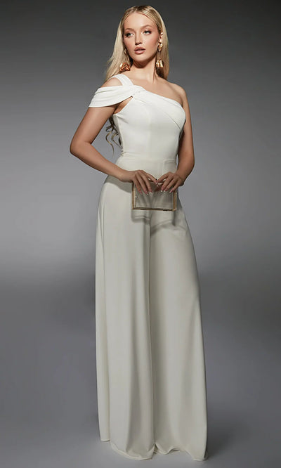 Alyce Paris 70066 - Asymmetric Wide-Leg Formal Jumpsuit Evening Dresses