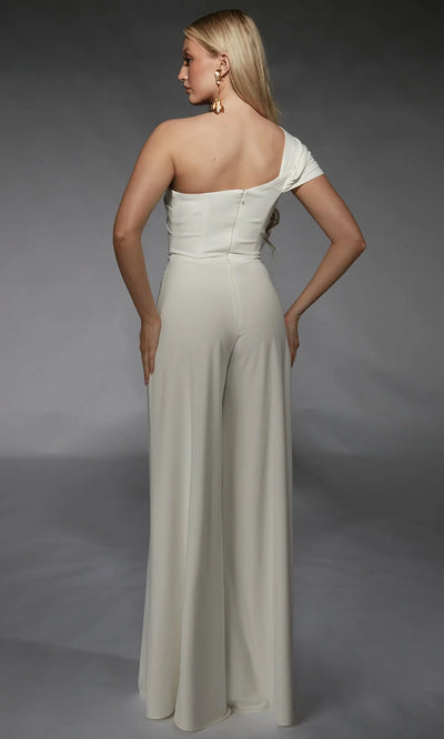 Alyce Paris 70066 - Asymmetric Wide-Leg Formal Jumpsuit Evening Dresses